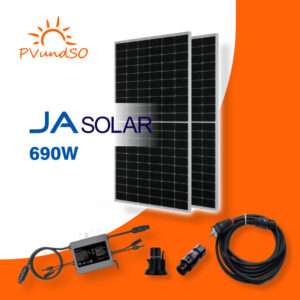 690W Balkonkraftwerk Solaranlage Photovoltaik mit WLAN Microwechselrichter