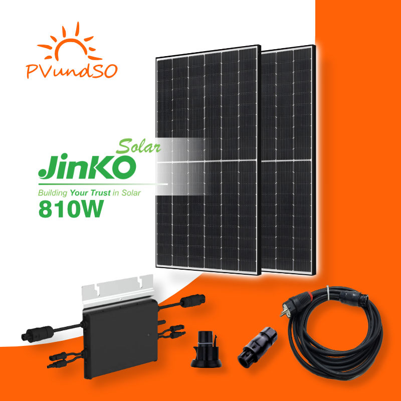 810W Balkonkraftwerk Solaranlage Photovoltaik mit Hoymiles Wechselrichter  HM800