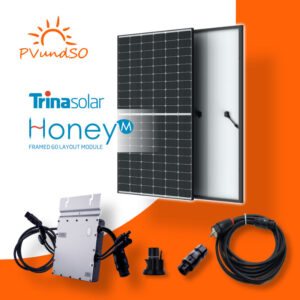 750W Balkonkraftwerk Solaranlage Photovoltaik mit Hoymiles Wechselrichter HM700 Abholung