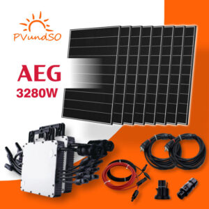 3280W Solaranlage mit 2X Microwechselrichter HM1500