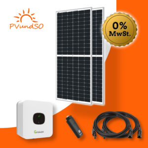 Balkonkraftwerk Solaranlage Photovoltaik mit Growat MIC600
