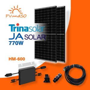 770W Balkonkraftwerk mit Hoymiles HM600 Microwechselrichter