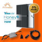 750W Balkonkraftwerk Solaranlage Photovoltaik mit SUN600 WLAN Microwechselrichter