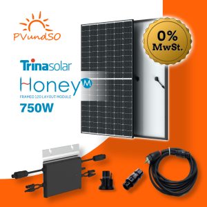750W Balkonkraftwerk Solaranlage Photovoltaik mit Hoymiles Wechselrichter HM600