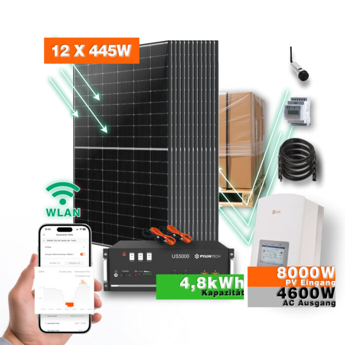 5.3kw Solaranlage Photovoltaik Mit 4.8kw Speicher Titelbild