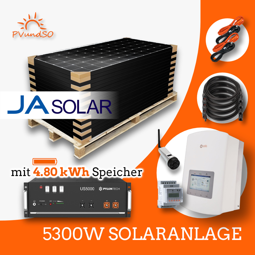 5300W-PV-Anlage-bifazial-Solis-Wechselrichter-JASolar-Solarmodule-001 5,3kW Solaranlage Photovoltaik mit 4,8kW Speicher – Bild 2