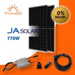 770W Balkonkraftwerk Solaranlage Photovoltaik mit Deye SUN600 WLAN Microwechselrichter