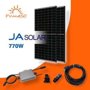 770W Balkonkraftwerk mit Hoymiles SUN600G3 Microwechselrichter black