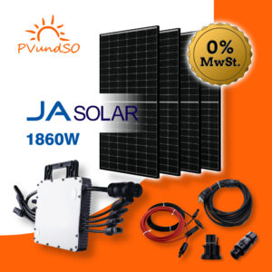 1860W Balkonkraftwerk mit Hoymiles HM1500 Microwechselrichter