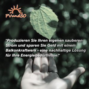 Produzieren Sie Ihren eigenen Strom