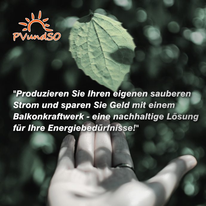 Produzieren Sie Ihren eigenen Strom