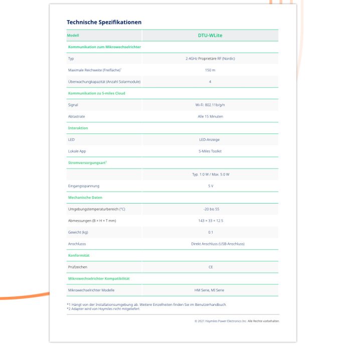 DTU-WLite-datasheet
