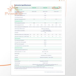 Hoymiles HM400 datasheet