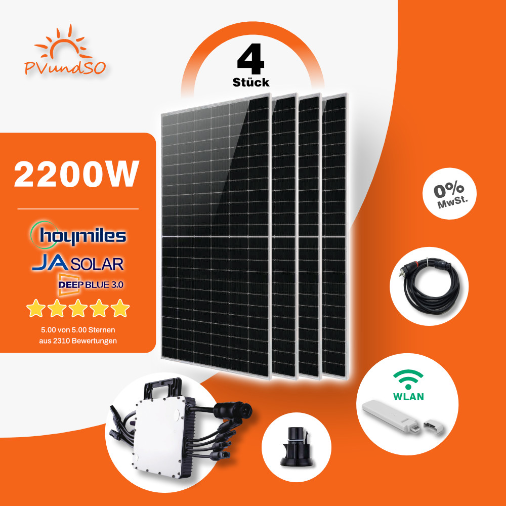 Pvundso 2200W Balkonkraftwerk mit HM1500