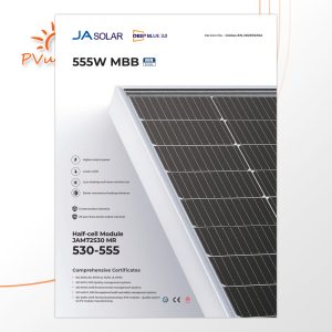 2 Stück 550W Solarmodul JASolar silberner Rahmen – Bild 2