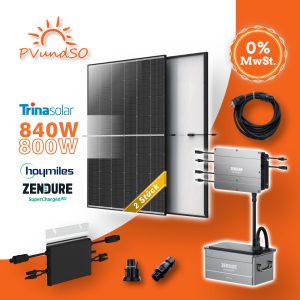840W Balkonkraftwerk mit HM800 inkl. Zendure Solar Flow Set – Bild 1