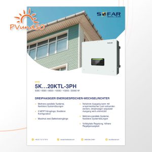 Sofar Hybrid Wechselrichter HYD 20KTL-3PH 20kW inkl. 3-Phasen Meter – Bild 5