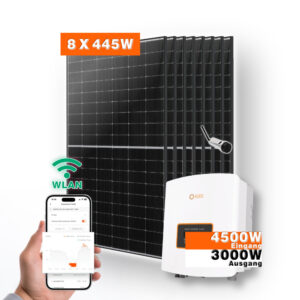 3000w Solaranlage 3kw Solis Wechselrichter Inkl. Wlan Stick 8x445w Ja Solarmodule Titelbild