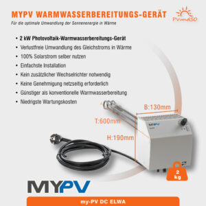 Photovoltaik zur Warmwasserbereitung | 2600W+ | ELWA – Bild 5
