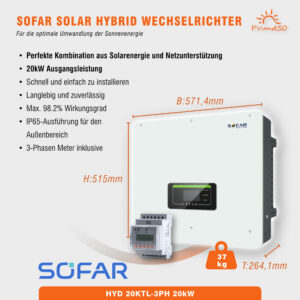 20kW Hybrid Solaranlage Photovoltaik mit 20.48kW Speicher – Bild 5