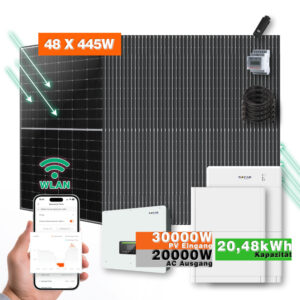 20kw Hybrid Solaranlage Photovoltaik Mit 20.48kw Speicher Titelbild