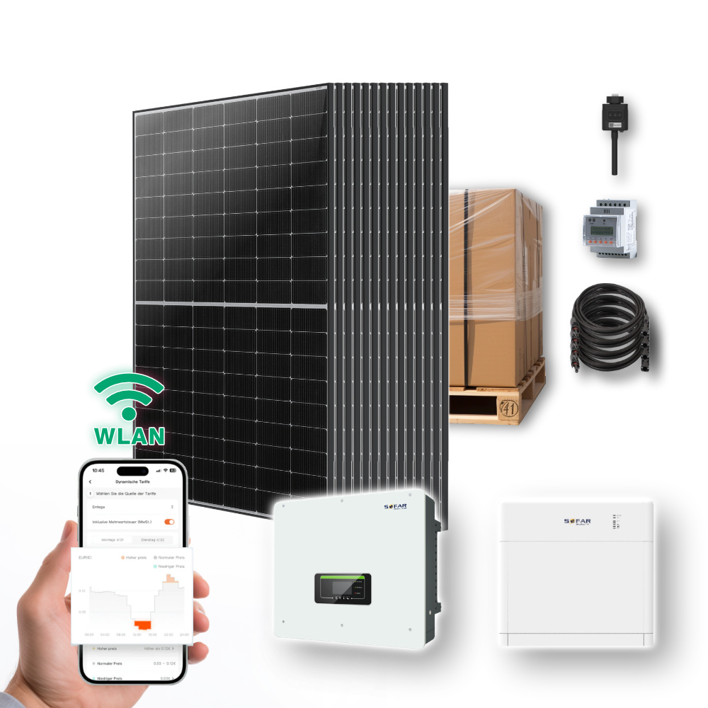 6kw hybrid solaranlage mit 5,12 kwh speicher | ja solar + sofar hybrid wechselrichter 6kw Hybrid Solaranlage Mit 5.12kw Speicher Ja Solar Sofar Hybrid Wechselrichter Titelbild