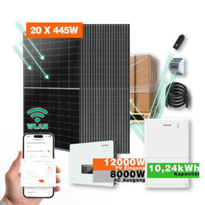 8.5kw Solaranlage Mit 10.24 Kw Speicher Ja Solar Sofar Hybrid Wechselrichter Titelbild