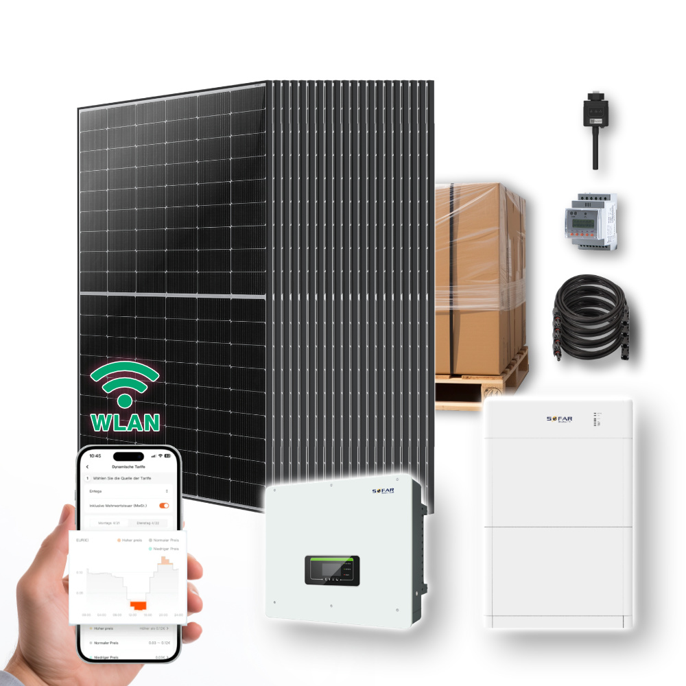 8,5kw hybrid solaranlage mit 10,24 kwh speicher | ja solar + sofar hybrid wechselrichter 8.5kw Solaranlage Mit 10.24 Kw Speicher Ja Solar Sofar Hybrid Wechselrichter Titelbild
