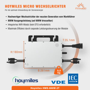 820W Balkonkraftwerk mit HMS-800W-2T – Bild 6