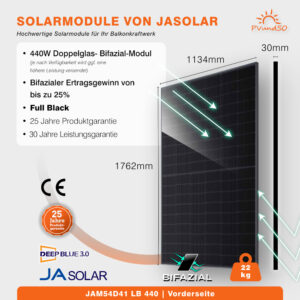 Balkonkraftwerk MAXI mit 4 Solarmodulen – Bild 7