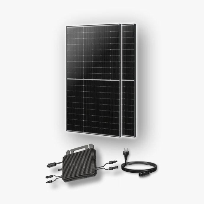 Balkonkraftwerk CLASSIC mit 2 Solarmodulen – Bild 2