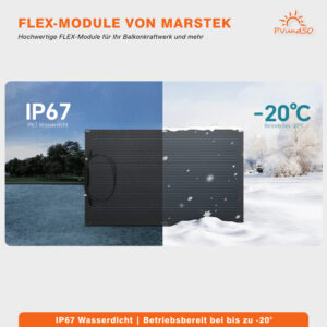 Balkonkraftwerk FLEXI mit 4 Solarmodulen – Bild 7