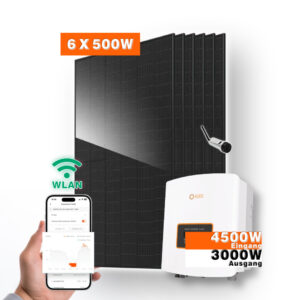 3000w Solaranlage Solis Wechselrichter 6x 500w Ja Solarmodule Titelbild