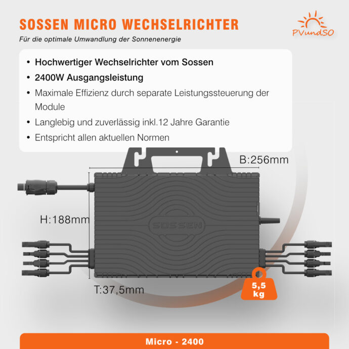 Balkonkraftwerk 2000W mit 4 Solarmodulen – Bild 6