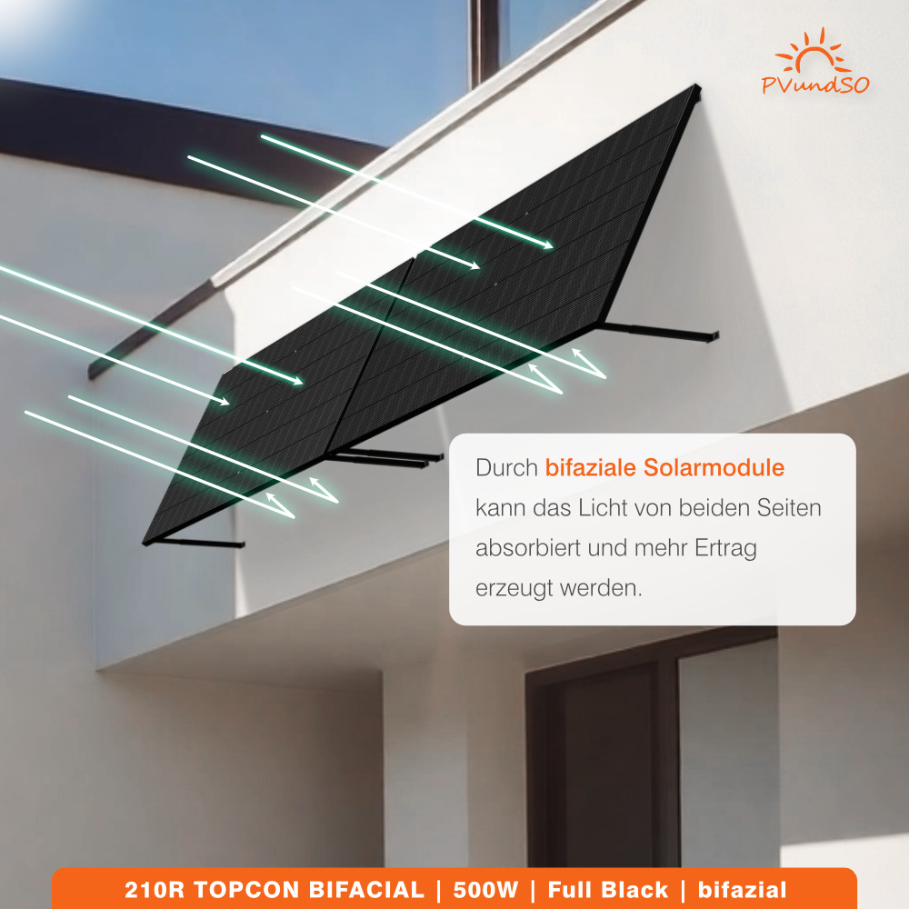 210R-TOPCON-BIFACIAL-500W-004 Solarmodul 500W Full Black bifazial - SUNPRO POWER 210R TOPCON BIFACIAL 500W – Bild 3