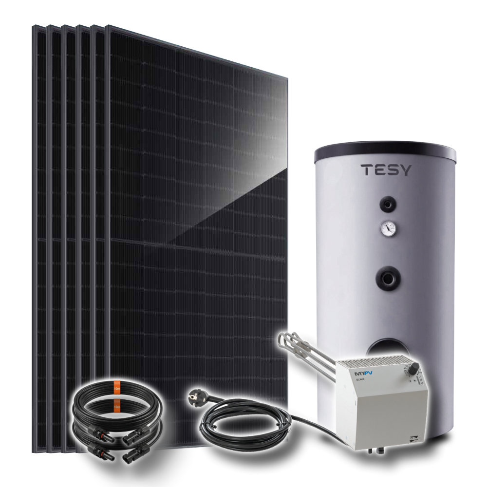 photovoltaik anlage zur warmwasserbereitung | 2,6 kw mypv elwa dc heizstab & 6x ja solar module & 200l tesy warmwasserspeicher | komplettanlage Photovoltaik Anlage Zur Warmwasserbereitung 2.6 Kw Mypv Elwa Dc Heizstab 6x Jasolar Module Ev9s20060 Warmwasserspeicher Komplettanlage Titelbild
