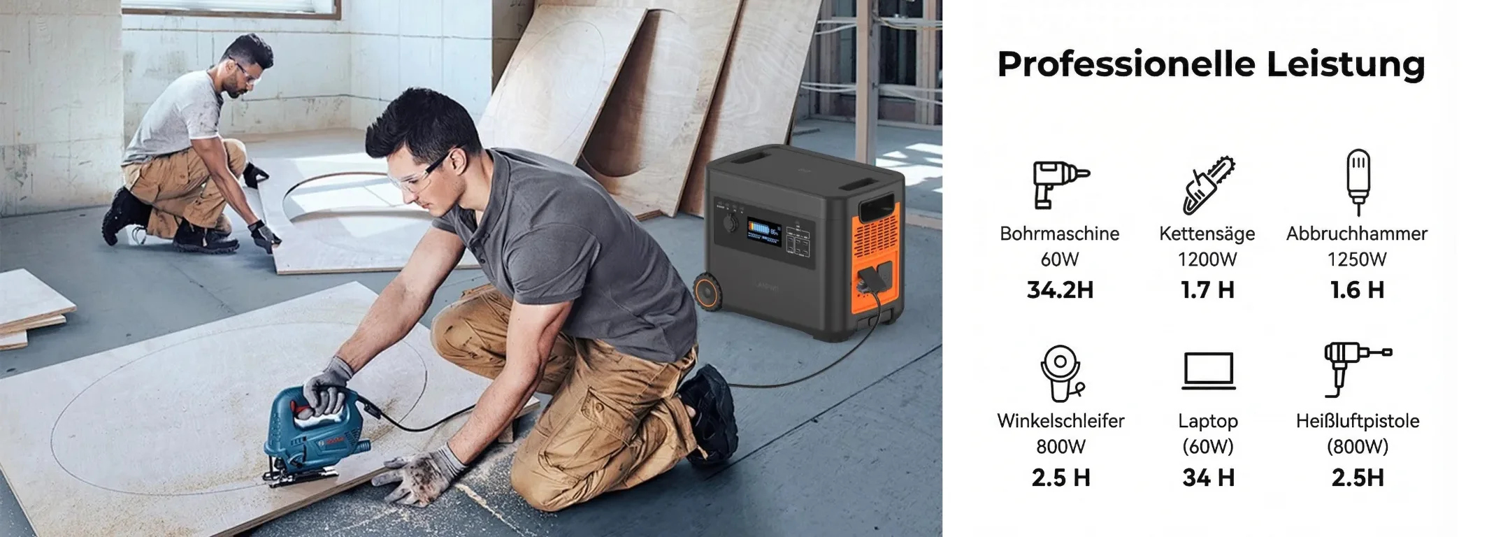 Lanpwr D5 2500 Professionelle Leistung
