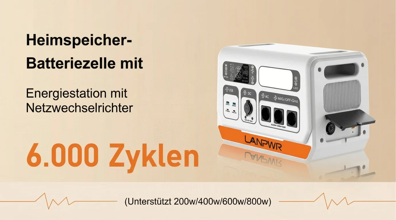 Lanpwr Heimspeicher Batteriezelle Mit 6000 Zyklen