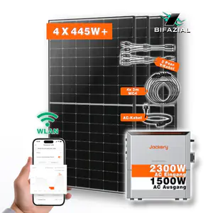 Balkonkraftwerk Classic Mit Jackery Homepower 2000 Ultra Speicher Wechselrichter Und 4x 445w Marken Solarmodulen Titelbild