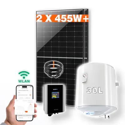 Sol Thor Pv Warmwasser Komplettset 2xsolarmodule 30l Titelbild