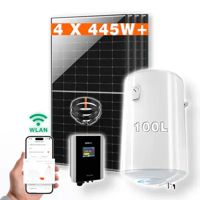 Sol Thor Pv Warmwasser Komplettset 4xsolarmodule 100l Titelbild